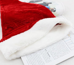 Christmas Goods Christmas Dense Velvet Short Plush Santa Hat New Super Soft Christmas Hat