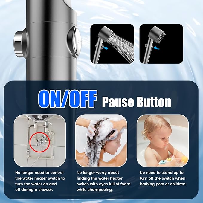 Snowflake Spray Filter Purified Water Pressurized Showerhead Nozzle