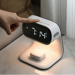 Multifunctional Electronic Alarm Bedside Wireless Charger Clock